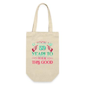 It took 59 years to look so good - Gift Bag for Bottles - nature - Front