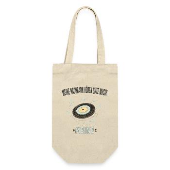 Meine Nachbarn hören gute Musik – Meine - Gift Bag for Bottles - nature - Front
