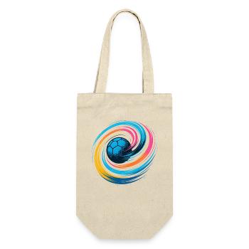 Balle néon de handball, lancer tourbillon coloré, dynamique - Sac à bouteille - nature - Devant