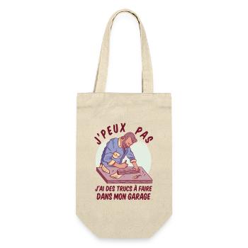 I Can't I Garage Humor DIY - Gift Bag for Bottles - nature - Front
