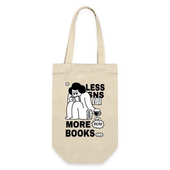Reading Books Design - Gift Bag for Bottles - nature - Front