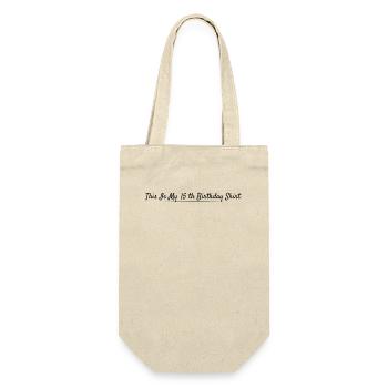 15th Anniversary 15 Years Anniversary - Gift Bag for Bottles - nature - Front