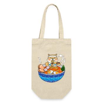 Kawaii Anime Shiba Inu Ramen Japanese Noodle Dog G - Gift Bag for Bottles - nature - Front