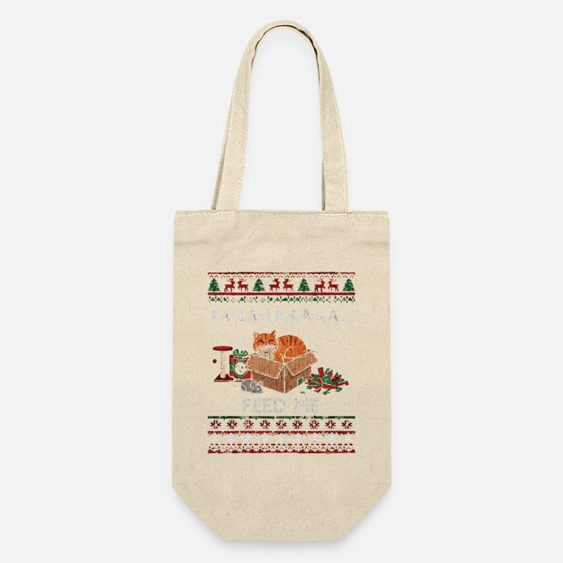 Chat de Noël dans une boîte – demandes de nourriture - Sac à bouteille - nature