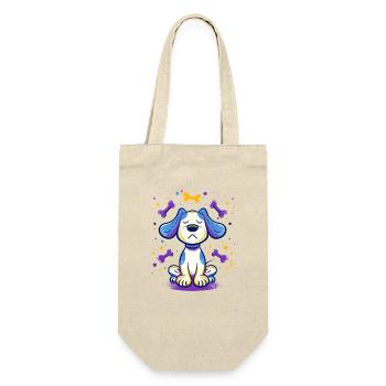 Proud Puppy Bone Accent - Gift Bag for Bottles - nature - Front