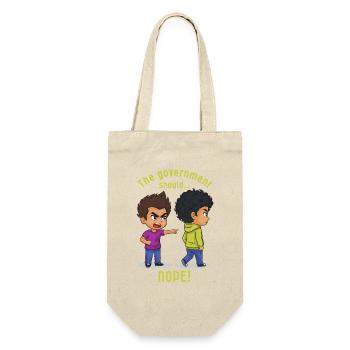 The Government Should... Nope! - Gift Bag for Bottles - nature - Front