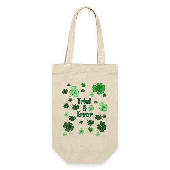 Essais et erreurs Clover (essai vs. étude) - Sac à bouteille - nature - Devant
