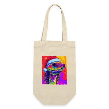 Portrait de Noël du cobra-serpent - Sac à bouteille - nature - Devant