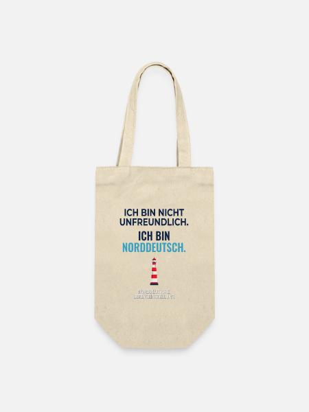 Nicht unfreundlich – nur norddeutsch - Geschenkbeutel für Flaschen - Natur