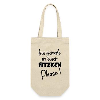 Heated phase hot flashes Humor about menopause - Gift Bag for Bottles - nature - Front