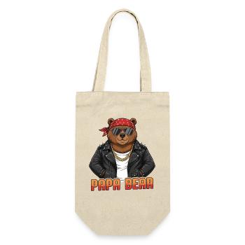 Papa Bear - Gift Bag for Bottles - nature - Front