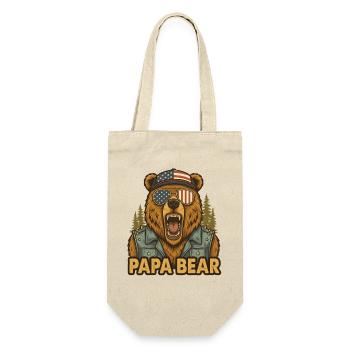 Papa Bear - Gift Bag for Bottles - nature - Front