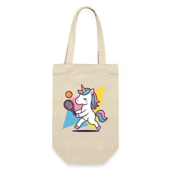 Kawaii licorne tennis, motif sportif coloré, mignon - Sac à bouteille - nature - Devant