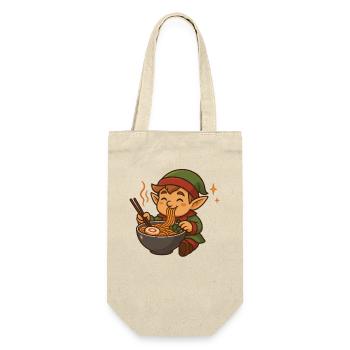 Elf with noodles ramen kawaii elf - Gift Bag for Bottles - nature - Front