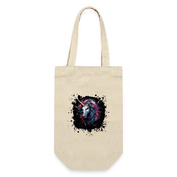 Color Splatter Unicorn Art - Gift Bag for Bottles - nature - Front