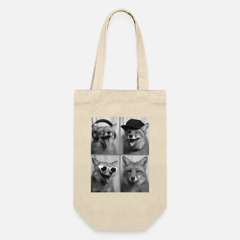 Fuchs - Geschenkbeutel für Flaschen - Natur