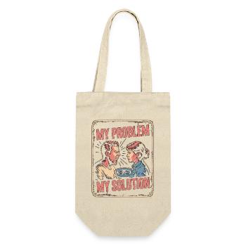 MRI Tech My Problem My Pictogram Mom Radiologist - Gift Bag for Bottles - nature - Front