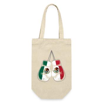 Mexico Flags Boxing Gloves - Gift Bag for Bottles - nature - Front