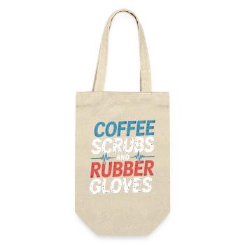 Coffee scrub and rubber gloves - Gift Bag for Bottles - nature - Front