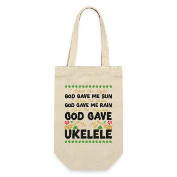 Ukulélé hawaïen que j’ai demandé - Sac à bouteille - nature - Devant
