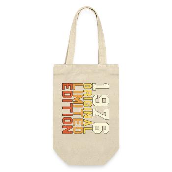 Original 1976 Vintage Anniversaire Rétro Cadeau 76 - Sac à bouteille - nature - Devant