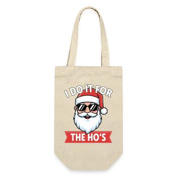 Père Noël avec des lunettes de soleil – un discours espiègle - Sac à bouteille - nature - Devant