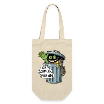 Trash Monster: I'm Throwing Myself Away - Gift Bag for Bottles - nature - Front