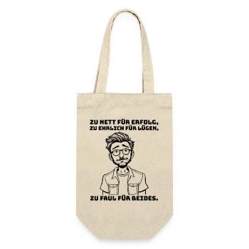 Dire avec sarcasme – pour les réalistes et les paresseux. - Sac à bouteille - nature - Devant