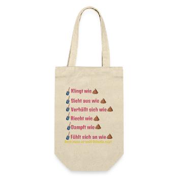 Klingt wie, Sieht aus wie ... - Geschenkbeutel für Flaschen - Natur - Vorne