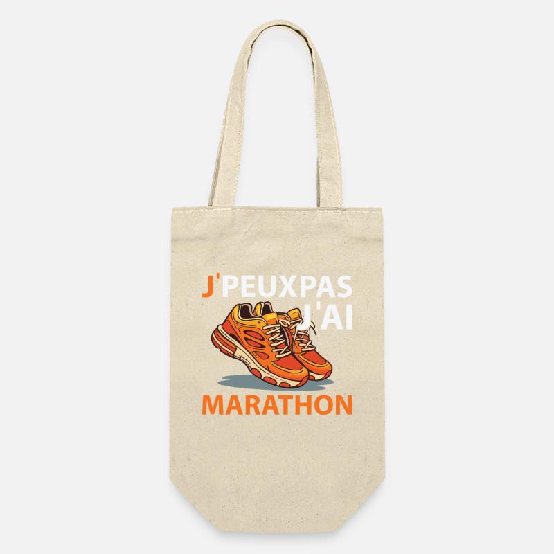 Je peux pas J'ai Marathon - Sac à bouteille - nature