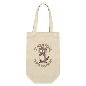 Je m’en fous je suis une loutre drôle - Sac à bouteille - nature - Devant