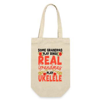 Ukulélé hawaïen Ukulélé Grand-mère Quelques Quelques - Sac à bouteille - nature - Devant