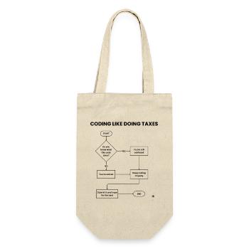 Coding Like Doing Taxes - Submit Hope Gift - Gift Bag for Bottles - nature - Front