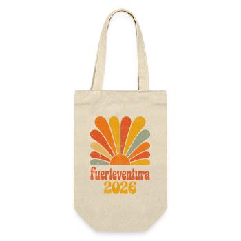 Fuerteventura 2026 Retro Sunrise - Gift Bag for Bottles - nature - Front