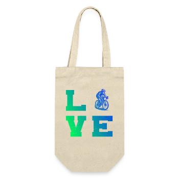 Clear road bike message - Gift Bag for Bottles - nature - Front