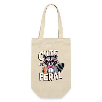 Raton laveur mignon mais sauvage - Sac à bouteille - nature - Devant