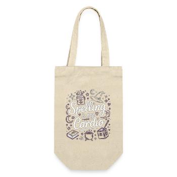 Witchcraft Spelling Is My Cardio Sorcery Wicca - Gift Bag for Bottles - nature - Front