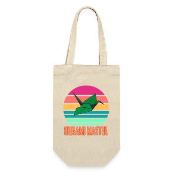 Origami Master - for fans of folding - Gift Bag for Bottles - nature - Front