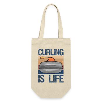 Le curling, c’est la vie amoureux des sports d’hiver - Sac à bouteille - nature - Devant