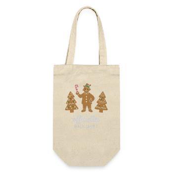 Cookies Baking Christmas Time Cookies Gingerbread - Gift Bag for Bottles - nature - Front