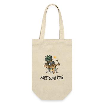 Idle – Funny pineapple in vacation mode - Gift Bag for Bottles - nature - Front