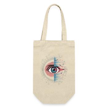 Futuristic eye with glitch effect - Gift Bag for Bottles - nature - Front