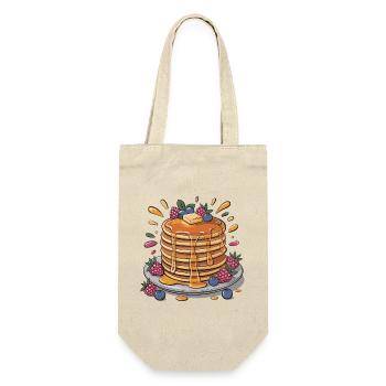Syrup-Pfannkuchen mit Beeren - Geschenkbeutel für Flaschen - Natur - Vorne