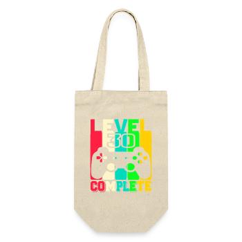 Level 30 complete - Gamer's Birthday - Gift Bag for Bottles - nature - Front