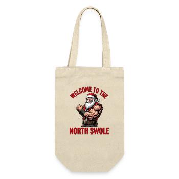Bienvenue à l’entraînement de Noël drôle de North Swole - Sac à bouteille - nature - Devant
