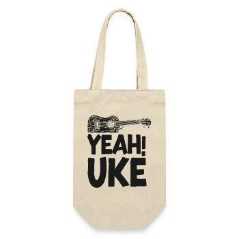 Hawaiian Ukulele Uke yes! Uke - Gift Bag for Bottles - nature - Front
