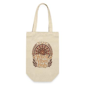 Witchcraft Witch Vibes Only Wicca Spellcaster - Gift Bag for Bottles - nature - Front