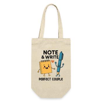 Note & Write Perfect Couple Fun Design - Sac à bouteille - nature - Devant