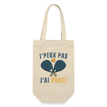 I can't I have padel - Gift Bag for Bottles - nature - Front