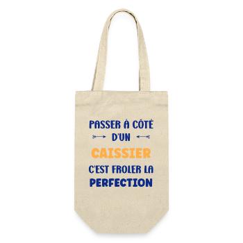 Coming close to perfection at the checkout - Gift Bag for Bottles - nature - Front